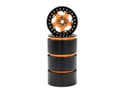Jante De Liga De Alumínio Beadlock 2.2in Para Carros Rc 1/10 1/8 Trx4 90046 90047 Rr10 Conjunto De 4