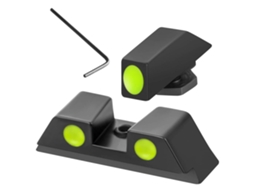 Mirrors De Fibra Óptica Frontais E Traseiras Em Liga De Alumínio Para Glock Com Chave Allen