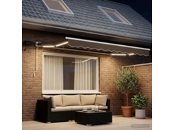 Vidaxl Estrutura De Toldo Manual Com Leds 3,5 X 2,5 M
