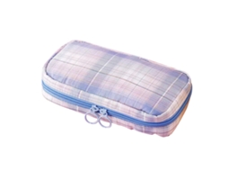 Mochila Grande De Lápices De Lona Com Cremallera Suave E Bolsos De Malha Para Escola, Escritório, Viagem, Baleia E Mar