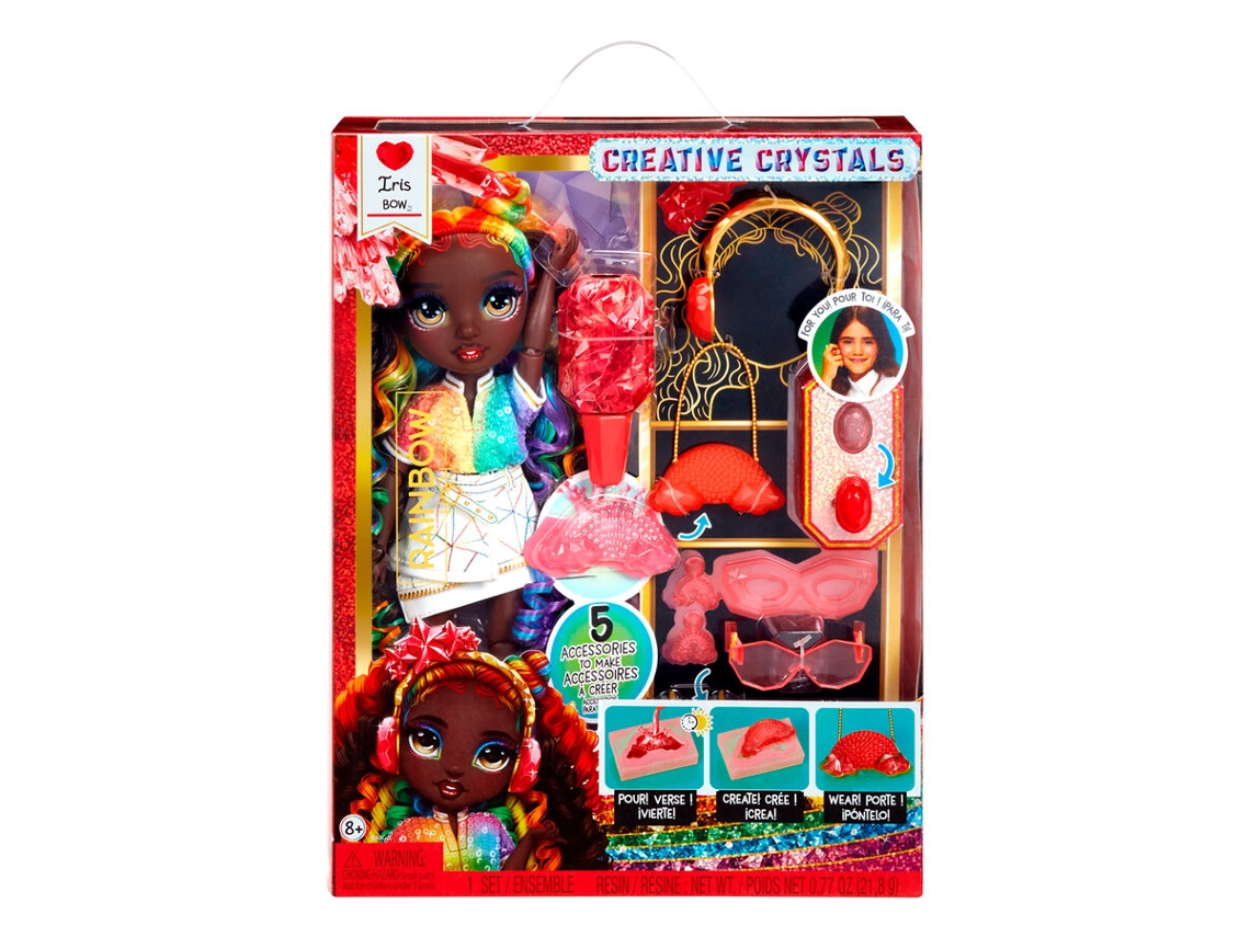 Boneca Rainbow High Crystal Fashion Iris Mga