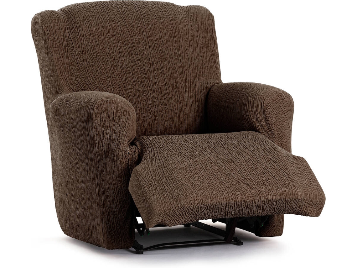 Capa de Poltrona Relax XL EYSA Premium Troya Tecido Elástico (90 x 80 x 100 cm - Poliéster e Algodão - Marrón)