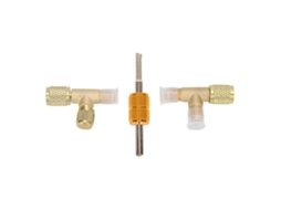 Adaptador De Três Vias Laxiscreed Para Carregamento De Refrigerantes Em Ar Condicionado