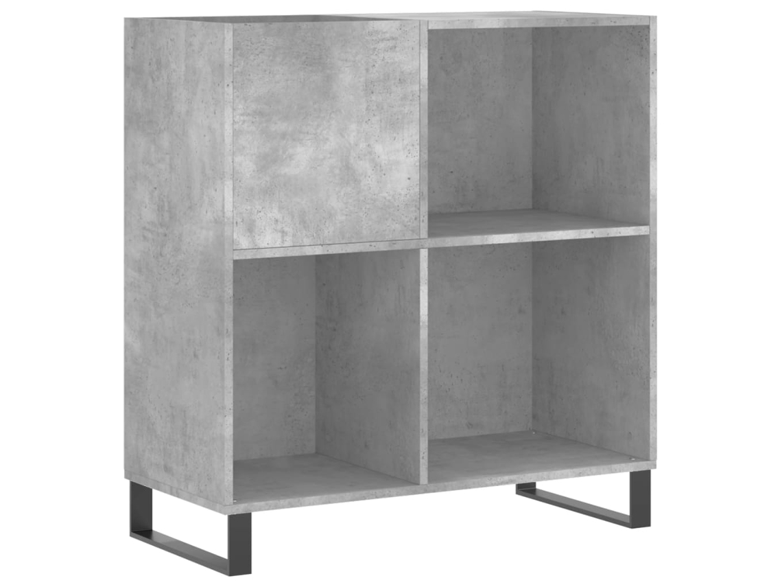 Record Cabinet, Record Cabinets Vidaxl Cinzeto Madeira Processada (n/a)