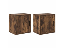 Garage Wall Cabinet, Garage Wall Cabinets Vidaxl Marrom Madeira Processada (40 X 30 X 41 Cm)