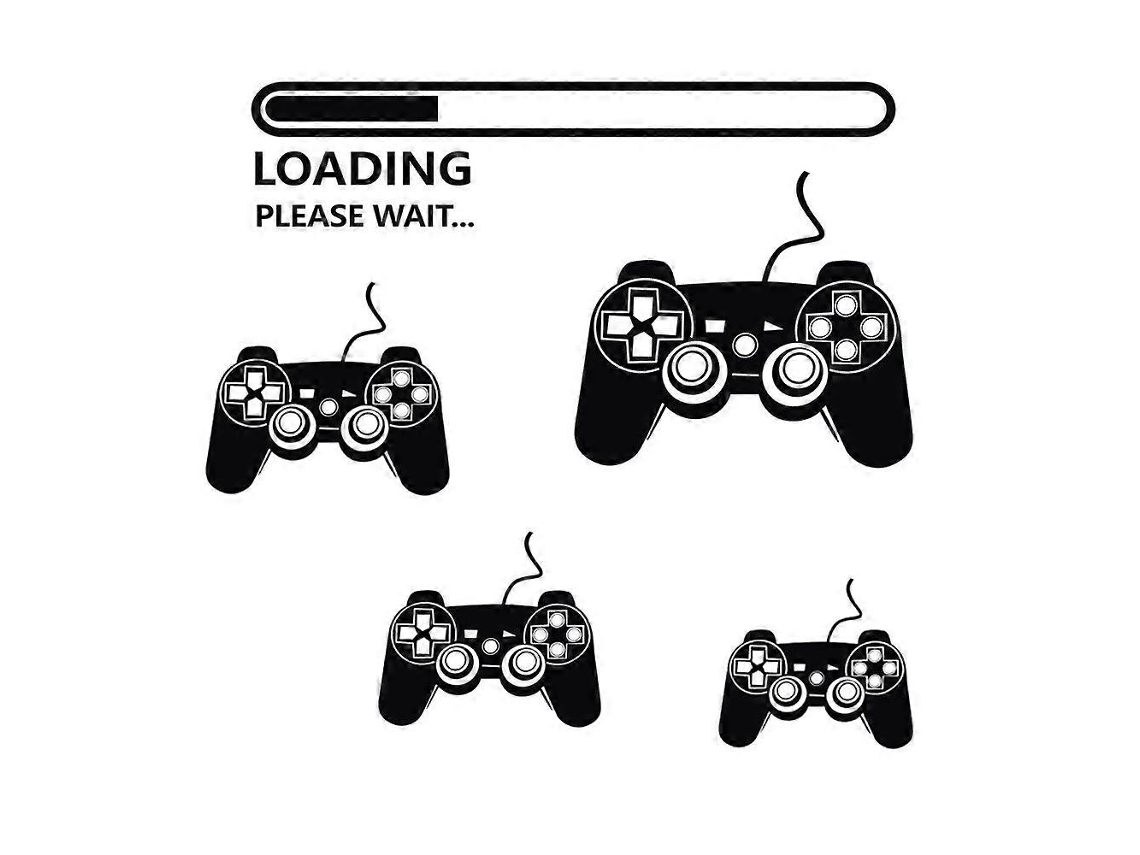 Adesivo De Parede Simples Com Controle De Videogame Para Decoração De Parede Hengjian