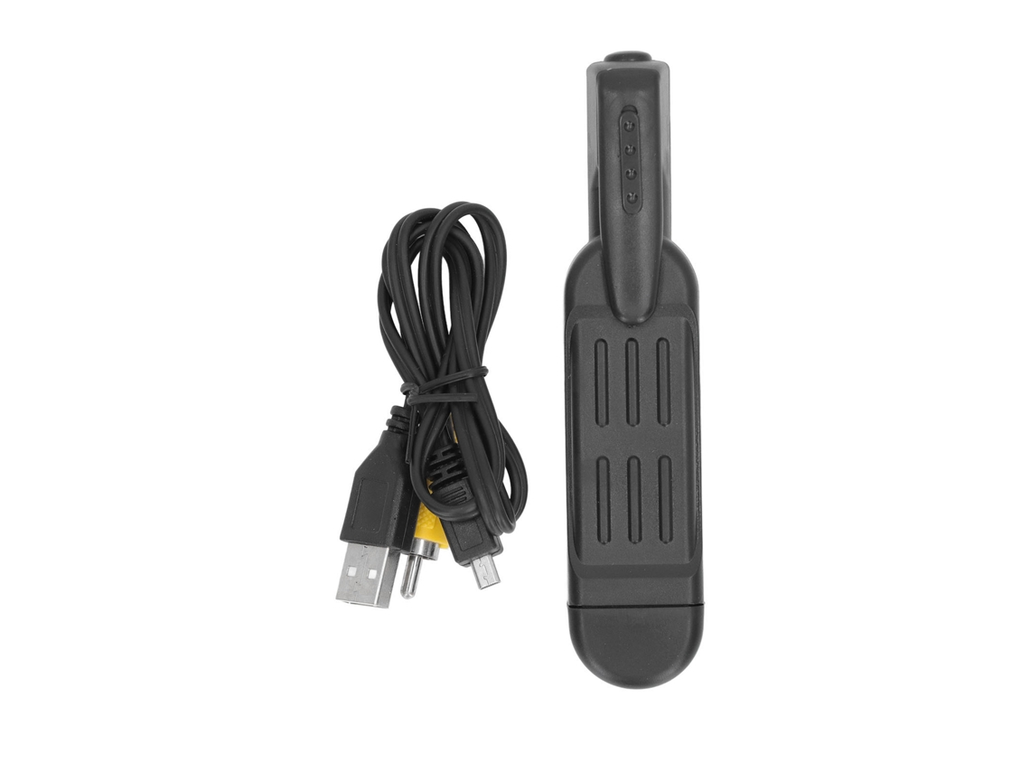 Mini câmera portátil HD 1080p, câmera corporal, gravador de vídeo com microclipe traseiro