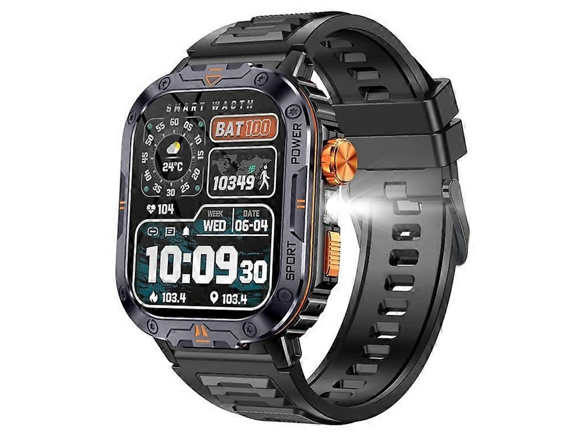 Smartwatch Nx20 com Monitor de Saúde, Lanterna Tática, Assistente de Voz e Relógio Esportivo. Ly Ebike