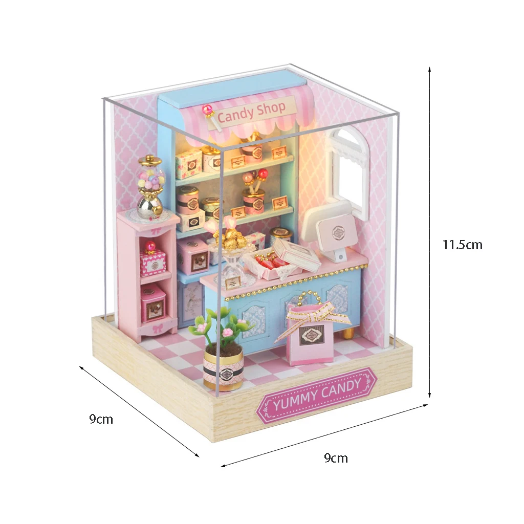 Conjunto de Casinha de Bonecas em Madeira 3d para Montar, Estilo Mini Casa. MDUG