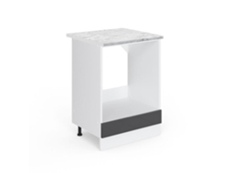 Armário de forno R-Line, 60 cm, Mármore PT, Antracite alto brilho, Vicco