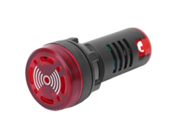 Laxiscreed Led Buzzer Vermelho Com Luz Intermitente, Alarme Sonoro E Visual Para Segurança