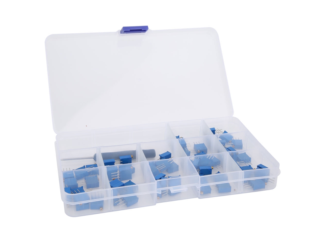 Kit de 66 zócalos de chips IC dip com pinos planos componentes de circuito integrado 2.54mm