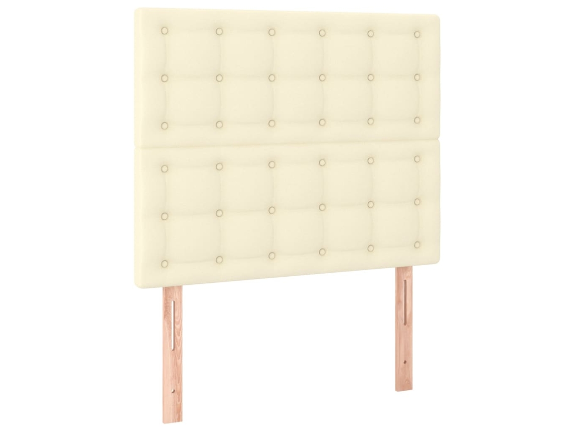 Cabeceira Creme 100x5x118/128 Cm Couro Sintético MAISON EXCLUSIVE