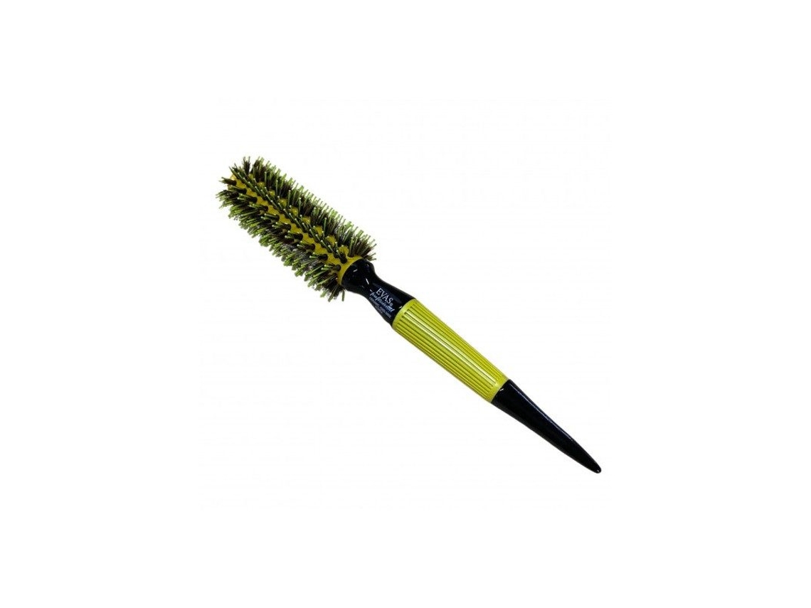 Escova Redonda Cerâmica Amarela  24,5 X 4,2 Cm Cms-3002 Evas