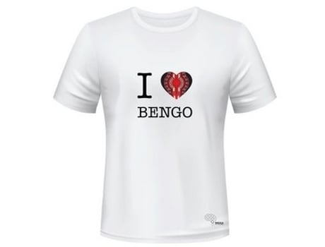 T-shirt Unissexo MESSU I Love Bengo XXL