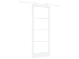 Conjunto 1 Porta Deslizante Vidaxl Branco Madeira De Pinho Maciça (83 X 202 Cm)