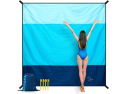 Lurelia Manta De Praia, Grande 210 X 200 Cm, À Prova D'água E De Areia, Ideal Para Piqueniques, Viagens