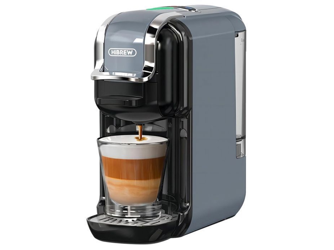 Cafeteira 5 em 1 HIBREW 19 Bares 600ml Compatível com Kcup Nespresso Moído S/MARCA