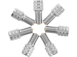 Pacote Com 10 Extensores De Válvula De Pneu, 24mm, Adaptador De Metal Reforçado Para Inflar Pneus