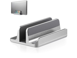 Lurelia Suporte Vertical Para Portátil Ajustável, Em Liga De Alumínio, Compatível Com Macbook, Tablet, Em Prateado