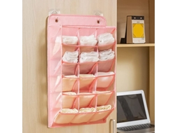 Organizador Nova Line de Roupa Íntima para Armário com Bolsos de Malha Nylon e Tecido Oxford