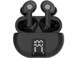 Fones TWS Ad Pro Style 101 Bt 5.3, Baixa Latência, Microfone, Toque, Hifi, Ipx6, Led Preto JIAPEI