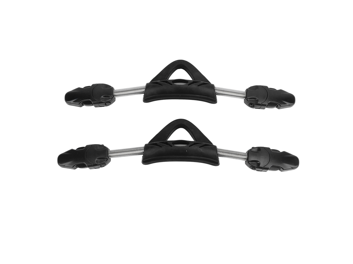 Yncm-cinta De Pé De Mergulho Aço Inox Com Fivelas 2pcs Preto S