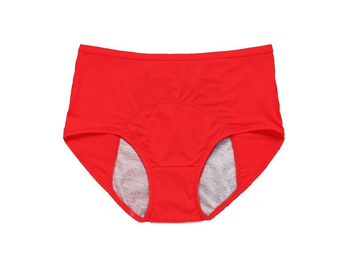 2026-roupas Intimas Antifugas Para Mulheres Com Incontinência, Calcinhas Protectoras Leak Proof Tamanhos L-8xl 4xl Rojo