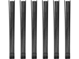 Ciieeo De 6 Estruturas De Ventilador Dobráveis Clássicas E Elegantes Em Plástico Preto, Suporte Confiável Para