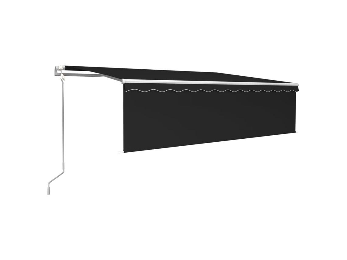 Retractable Awning, Retractable Awnings Vidaxl Antracite Alumínio (5 X 3 M)