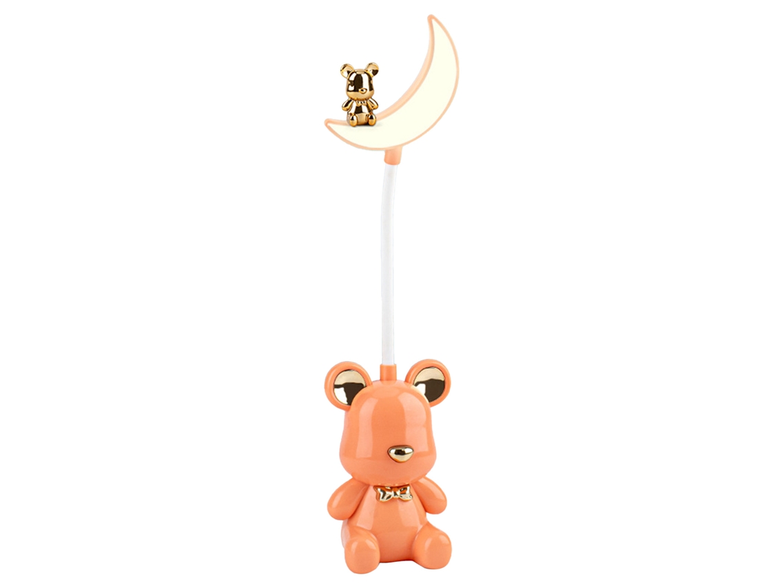 Luz noturna infantil de desenho animado, LED, suave, econômica, portátil, rosa S/MARCA