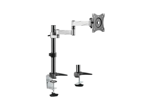 LOGILINK Bp0076 Soporte de Mesa para Pantalla Plana 68,6 Cm 27 Abrazadera/Atornillado Negro Acero Inoxidable