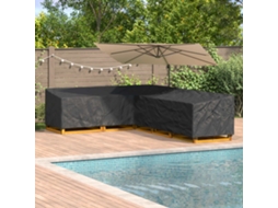 Vidaxl Capa Para Móveis Preto 355 X 275 X 80 Cm Tecido Oxford 210d