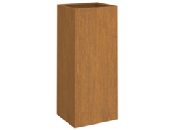 Planter, Planters Vidaxl Marrom Aço (32 X 29 X 75 Cm)