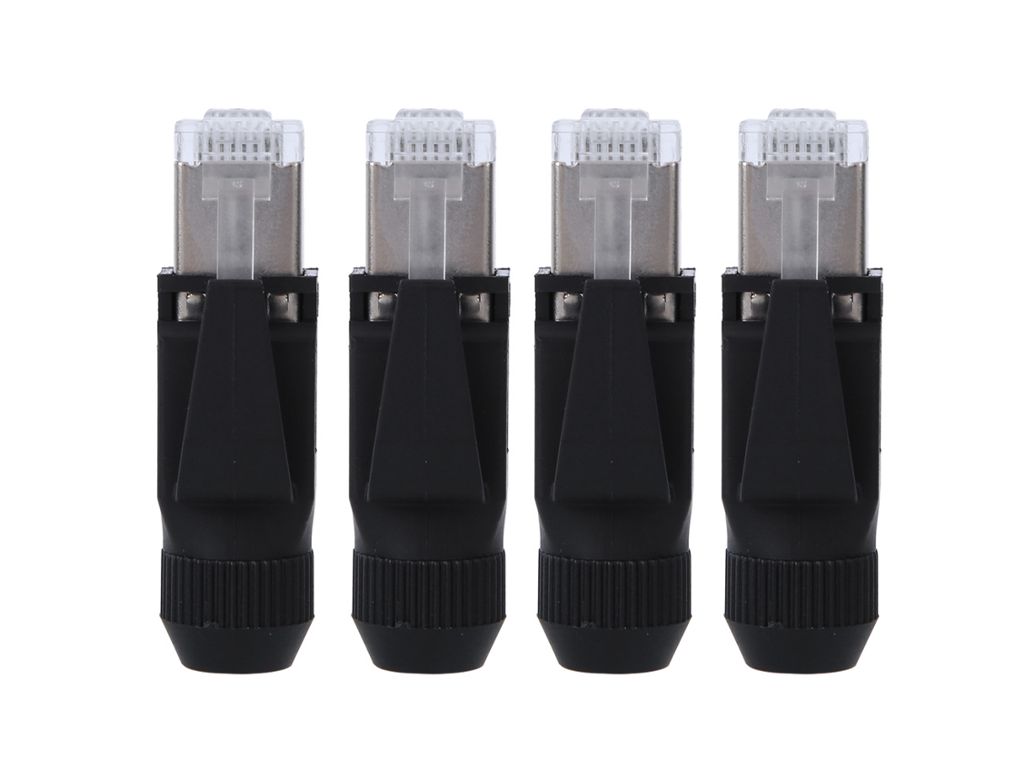 Conector RJ45 Impermeável Adaptador Cabo Rede 4pcs Suprimentos Elétricos S/MARCA