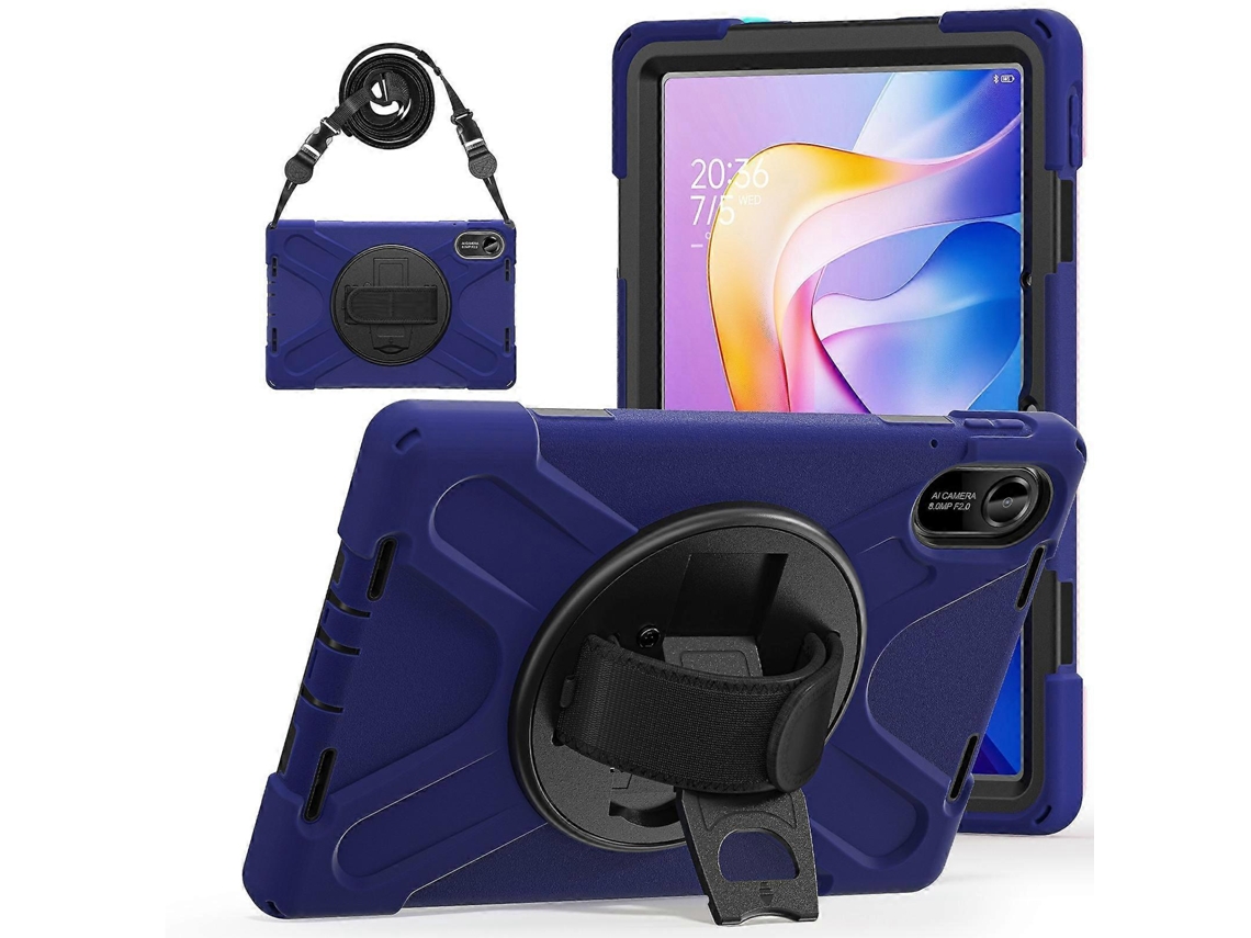 Capa híbrida de silicone para tablet WeBake com suporte giratório e alça de ombro
