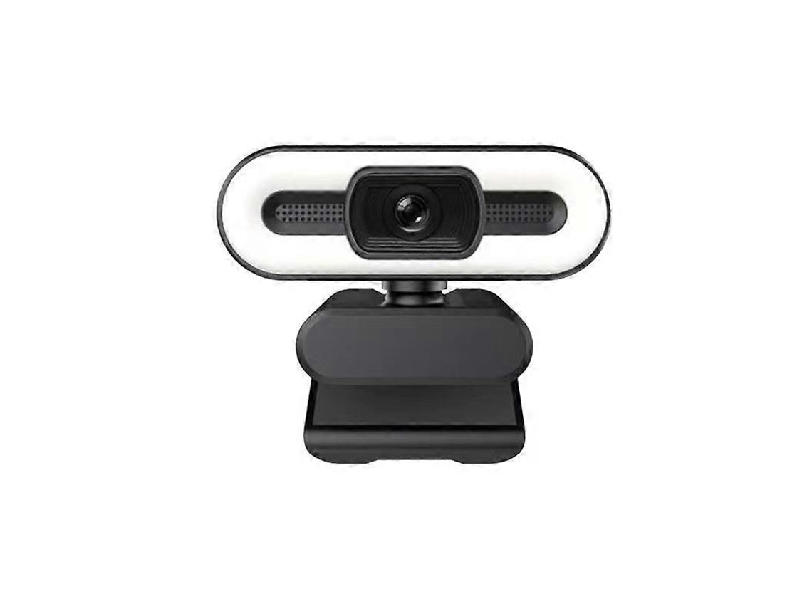 Webcam Com Luz Circular Ajustável 1080p Para Streaming