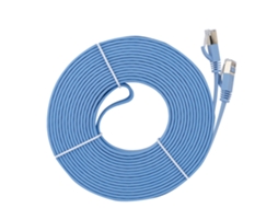 Cabo Ethernet Plano Categoria 7 Cat7 Transmissão De Alta Velocidade Conexão Estável