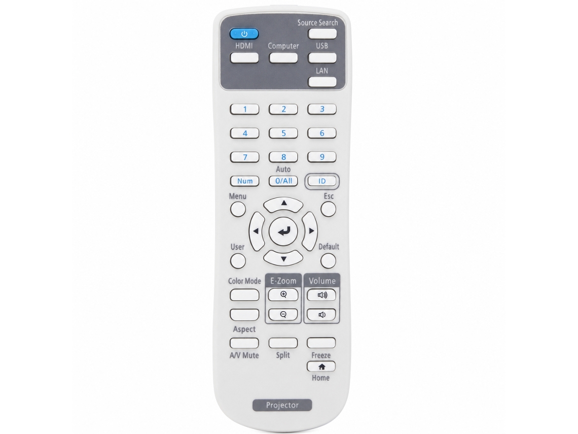 Comando À Distância Para Projetor Compatível Com Epson Cb-x05, X31, X36, X39, Ch-tw5300, E10_zhd