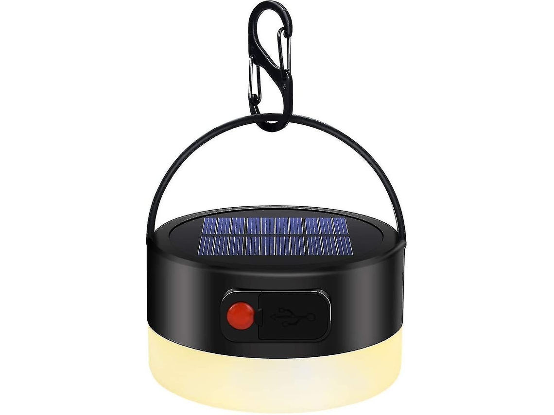 Luzes De Acampamento, Lâmpada De Acampamento Solar Recarregável, Lanterna Led Multifuncional Portátil À Prova Dágua Rou Olysi Shop