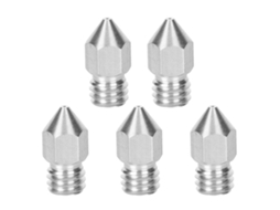 Bico De Extrusor De Aço Inoxidável Para Impressora 3d Acessório 1.75/0.3mm 5pcs