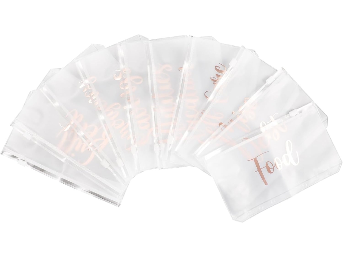 Sacos para Arquivamento de Documentos Magiclulu A6, Pacote com 10, Plástico Transparente Perfurado para Pastas