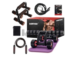 Lurelia Roda Abdominal Kit De Exercícios Abdominais Rolo Abdominal Wheel 9 Em 1 Com 4 Rodas