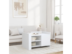 Vidaxl Mesa De Centro 80x50x50 Cm Derivados De Madeira Branco