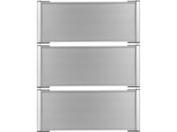 Placa De Identificação Hemoton 3 Peças, Dupla Face, Em Liga De Alumínio, Com Design Elegante, Ideal Para Portas De