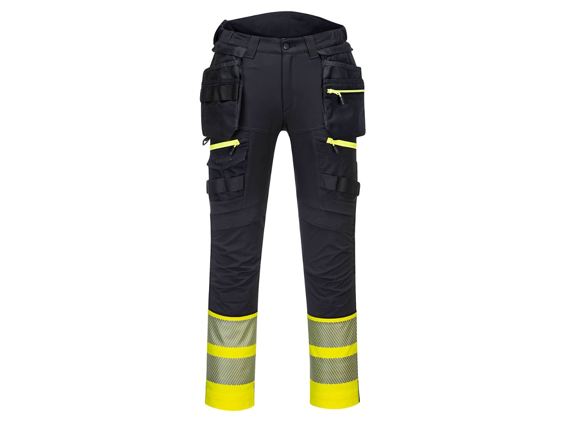 Calça Holster Dx4 De Alta Visibilidade - Classe 1 Amarelo Preto / 38