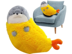 Oreiller En Peluche De Phoque, De Collection Mignonne Cartoon, Jouet En Peluche Phoque Doux Pour, Po Gokoco