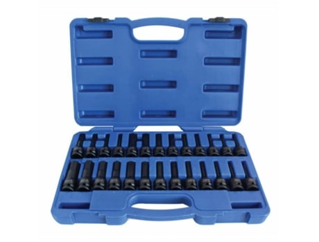 Soquetes de impacto Torx 1/2 26 peças. Asta