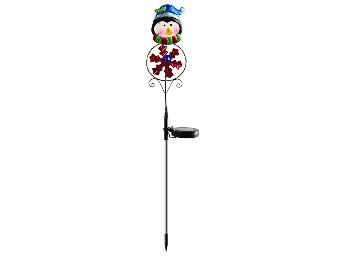 Luz de Natal Solar com Pinguim, Rena e Boneco de Neve LAXISCREED