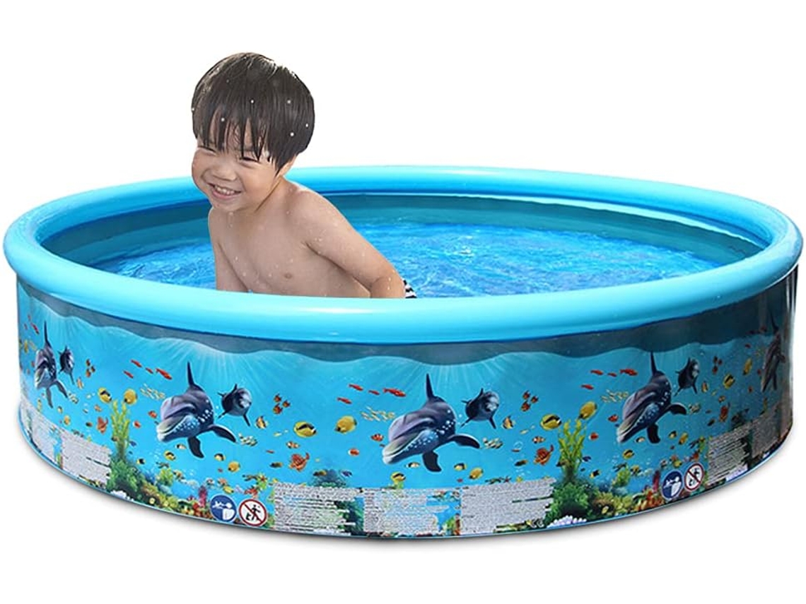 Piscina Inflável Portátil Redonda, Dobrável de Plástico Rígido para Bebês e Adultos CHABERLU